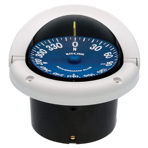 RITCHIE NAVI SS-1002W gation  Supersport Flush Mount Compass, White with Blue Dial, 3-3/4... product image