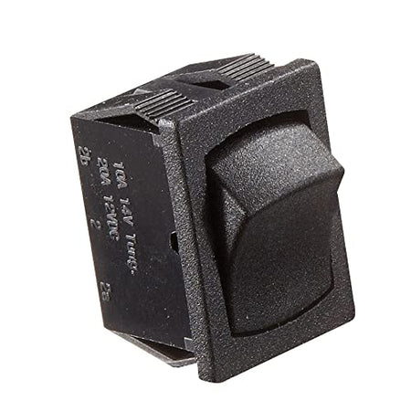RV DESIGNER S431 Rocker Switch, 10 Amp, On / Off, SPST, Black, DC Electrical product image