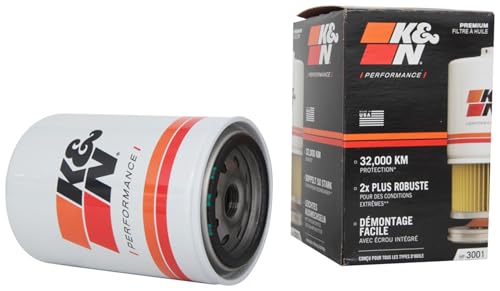 K&N FILTER HP-3001 K&N Premium Oil Filter: 20,000 Mile Engine Protection with Wrench O... product image