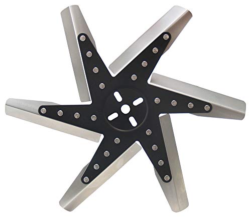 DERALE 19117 17 High Performance Stainless Steel Flex Fan Standard Rotation,Black product image