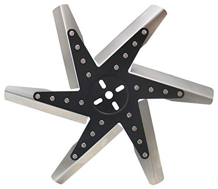 DERALE 19117 17 High Performance Stainless Steel Flex Fan Standard Rotation,Black product image