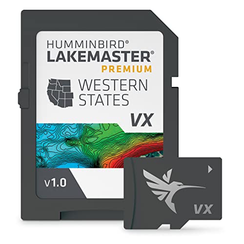 HUMMINBIRD 602009-1 LakeMaster Premium Western States V1 Map SD Card for Fish Finders product image