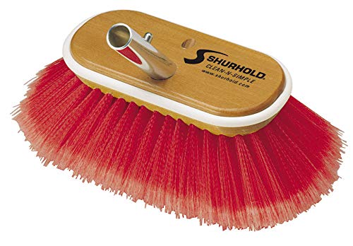 SHURHOLD IND 965 Shurhold  6 Inch Combo Bristle Brush, Deck Brush With Red Polystyre... product image