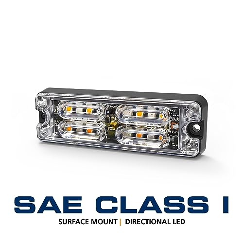 ECCO ECCO LED 12 High-Intensity Directional LEDs Amber White 1.4 amps 12V 24V Surface Mount Waterproof - Outdoor Depot