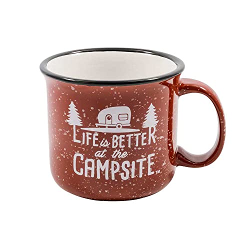 CAMCO 53235 Life is Better at the Campsite Ceramic Mug | Microwave and Dishwash... product image