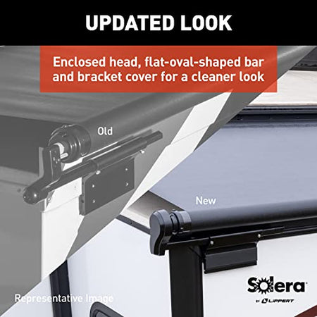 Solera Solera 5000 Series Black Slide Topper RV Slide-Out Awning 7' (6'7" Fabric) 13.5 oz Vinyl Leak-Proof, - Outdoor Depot