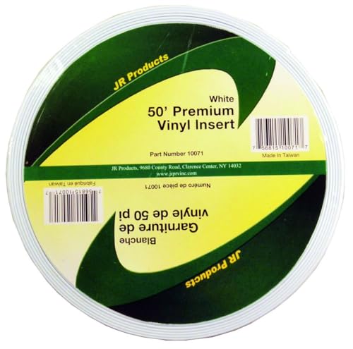 JR PRODUCTS 10071 Premium Vinyl Insert - White, 1 x 50' product image