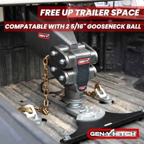 GEN-Y Hitch GEN-Y Hitch Rhino Fifth Wheel Pin Box with Gooseneck SnapLatch Coupler | 1,500-4,500 LBS Pin - Outdoor Depot