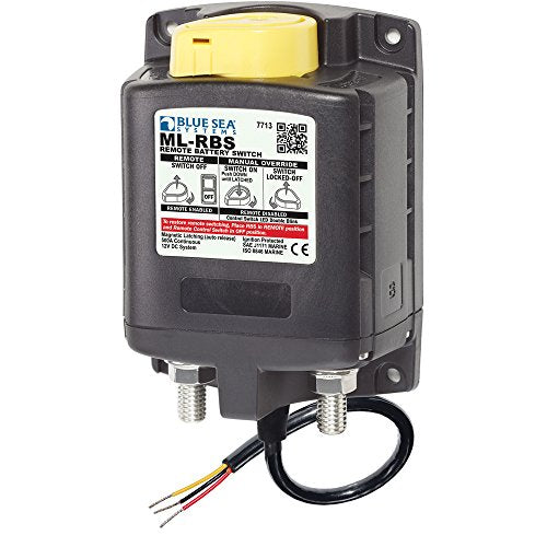 BLUE SEA 7713-BSS Systems 7713 ML-RBS Remote Battery Switch with Manual Control Auto-... product image