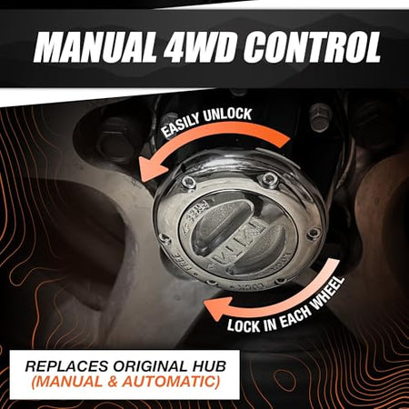 MILE MARKER MILE MARKER 549 Pair of Premium Manual Locking Hubs fits 2005-2020 F250 F350 F450 F550 | - Outdoor Depot