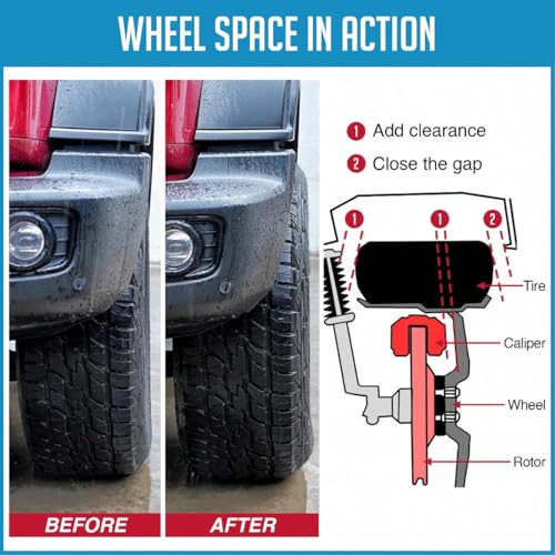 Wheel Accessories Parts Wheel Accessories Parts 2 Pcs Die Cast Wheel Spacers 12mm 1/2" Thick Fits Bolt - Outdoor Depot