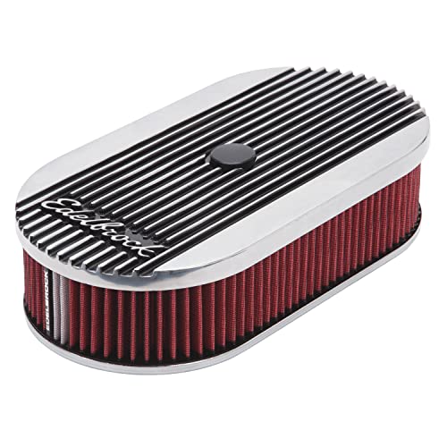 EDELBROCK 4273 Elite Series Oval Air Cleaner for Single 4-Barrel Carburetor product image