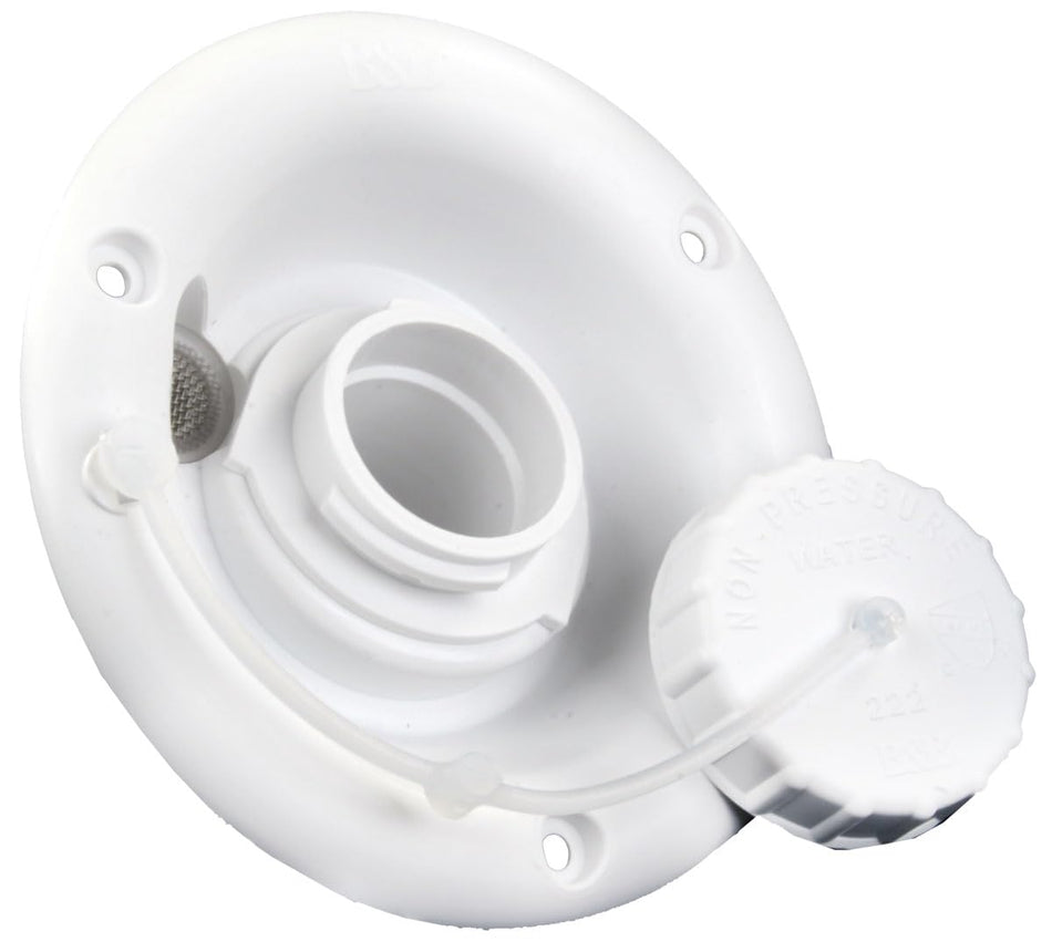 B&B Molders B&B Molders, 94247 Gravity Water Fill Dish – Polar White, UV-Stable Acrylonitrile Construction - Outdoor Depot