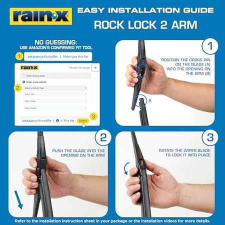 Rain-X Rain-X 850212 RearView Wiper Blade 12", OEM Replacement Rear Windshield Wiper, Interchangeable - Outdoor Depot
