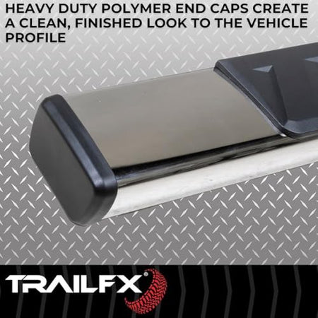 Trailfx Trailfx 4' T4 Series Cab Length Polished Trapezoid Step Bars - Outdoor Depot