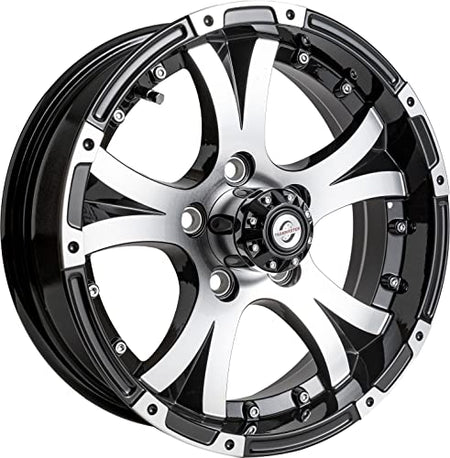 TASKMASTER AX02550545BMFL Viking™ Series Machined Lip and Face Gloss Black Aluminum Trailer W... product image