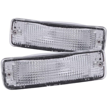 ANZO 511019 Euro Parking Lights Chrome Clear Lens Compatible with 1989-1995 Toy... product image