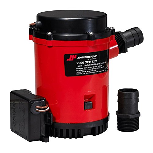 JOHNSON PUMP 02274-001 2274001 HD BIL PMP 2200 GPH W/ULT. SWIT 12V product image