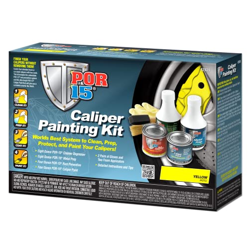 POR 15 42939 POR-15 Caliper Painting Kit, Yellow, Clean, Prep and Paint Brake Ca... product image