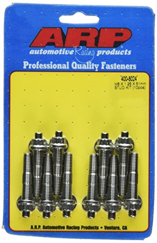 ARP 400-8024 M8 x 1.25 x 51mm Stainless Steel Stud Kit - 10 Piece product image