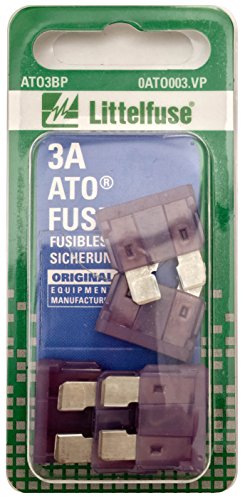 LITTELFUSE 0ATO003.VP ATO 32 Volt 3 Amp Carded Fuse, (Pack of 5) product image
