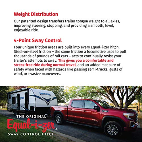 Equal-i-zer Equal-i-zer 4-point Sway Control Hitch, 90-00-1400, 14,000 Lbs Trailer Weight Rating, 1,400 Lbs - Outdoor Depot