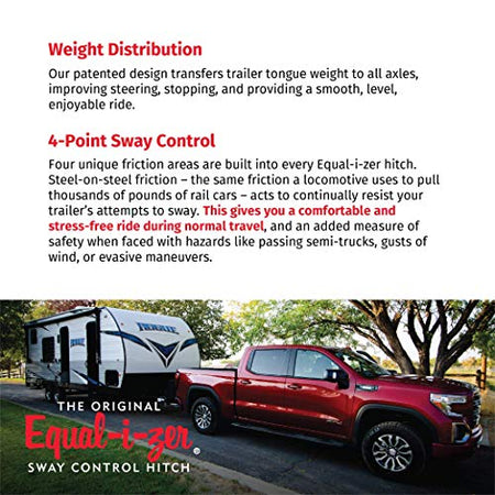 Equal-i-zer Equal-i-zer 4-point Sway Control Hitch, 90-00-1200, 12,000 Lbs Trailer Weight Rating, 1,200 Lbs - Outdoor Depot