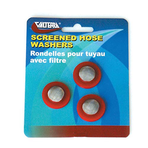 VALTERRA LLC W1526VP Valterra  Screened Hose Washers - Red, Pack of 3 product image