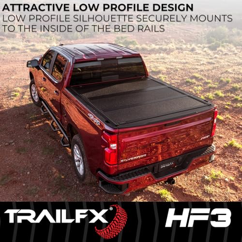 Trailfx TrailFX Hard Tri-Fold Truck Bed Tonneau Cover Fits 2019-2025 Ram 1500 5.7 Foot Bed No RamBox Gloss - Outdoor Depot