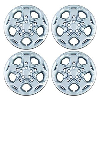COAST2COAST IWC457/17S Set of 4 Silver 17 Inch Ford Fusion 5 Spoke Hubcap Wheel Covers w/ ... product image