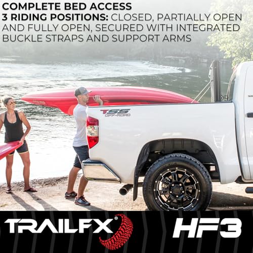 Trailfx TrailFX Hard Tri-Fold Truck Bed Tonneau Cover Fits 2019-2025 Ram 1500 5.7 Foot Bed No RamBox Gloss - Outdoor Depot