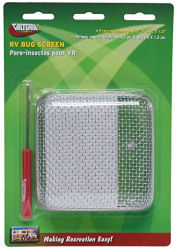 VALTERRA LLC A10-1322VP Valterra  Bug Screen (RV Bug Vent Screen, 4.5? X 4.5? X 1.3?),1 Pack product image