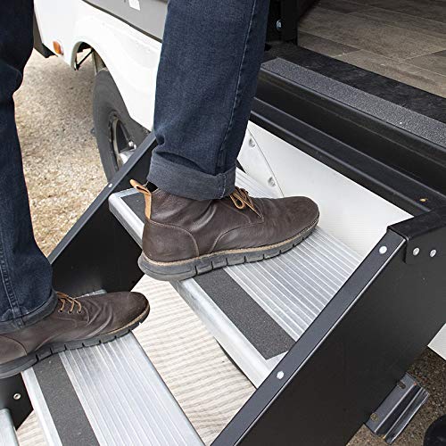MORryde MORryde STP-207 StepAbove Fold-Up RV Entry Step - 3-Step (9" Step Rise), Fits 26" to 28" Door Width - Outdoor Depot