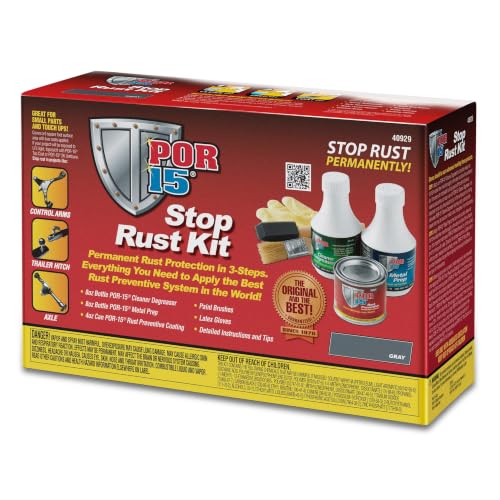 POR 15 40929 POR-15 Stop Rust Kit, Gray, Non-Porous Coating Seals and Protects M... product image
