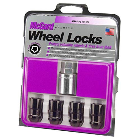 MCGARD 24026 Black Cone Seat Wheel Locks (M12 x 1.5 Thread Size) - Set of 4 product image