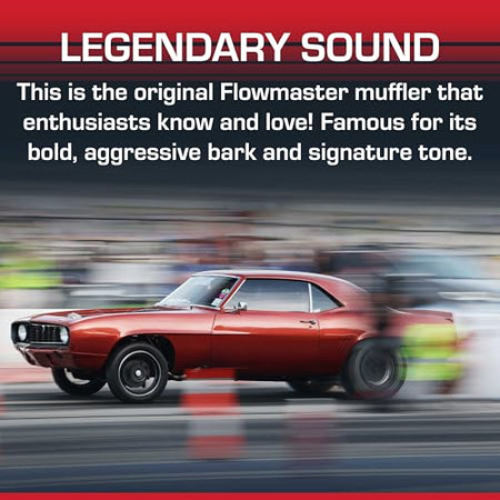 Flowmaster Flowmaster 40 Series Original Chambered Muffler – 3.00" Offset In / 3.00" Center Out – Aggressive - Outdoor Depot