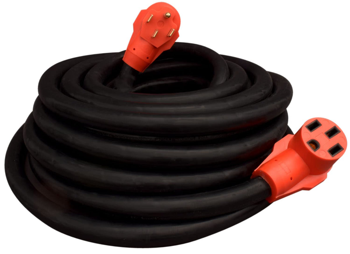 VALTERRA LLC A10-5050EH Valterra  Mighty Cord RV 50-Amp Extension Cord, 50 ft., Red - detail view