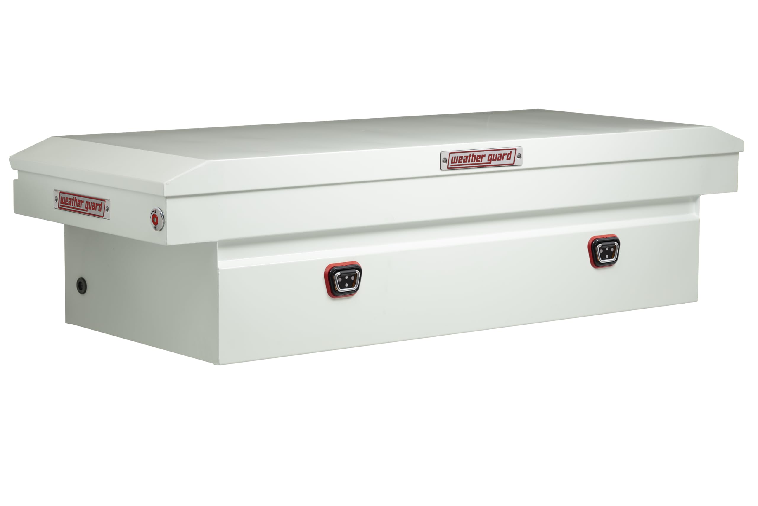 Weather Guard Weather Guard Model 126-3-04 Saddle Box, Steel, For Full Size Trucks, Standard Profile, White, - Outdoor Depot