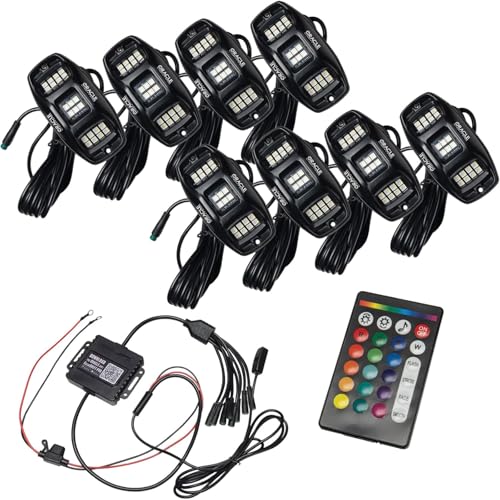 ORACLE LIGHT 5895-339-8 ing : Colorshift RGB+W Underbody Wheel Well Rock Light Kit (8 Pcs) product image