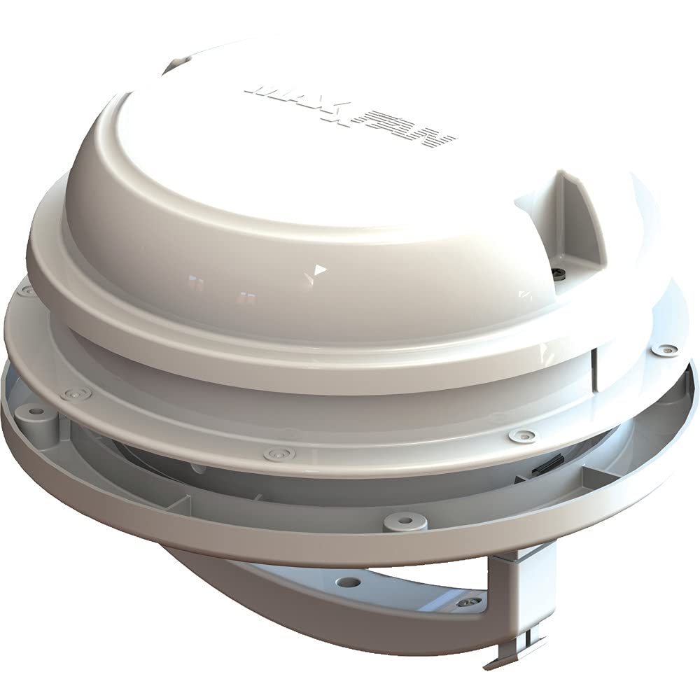 MAXXAIR MAXXAIR Maxxfan Dome 6" Round 12V Ventilation Fan - Compact Solution for Rooftop or Sidewall - Outdoor Depot