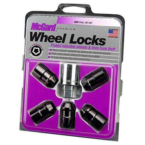 MCGARD 24548 Black Cone Seat Wheel Locks(1/2-20 Thread Size) - Set of 5 product image