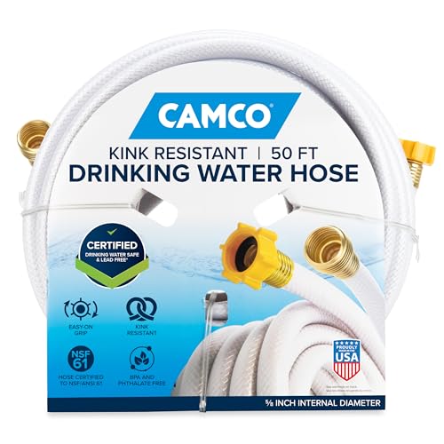 CAMCO 22793 TastePURE 50-Ft RV Drinking Water Hose - Contains No Lead, No BPA &... product image