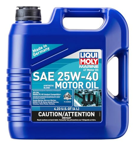 LIQUI MOLY 20548 Marine 4T Motor Oil SAE 25W-40 | 4 L | Motor oil | SKU: product image
