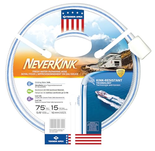 Teknor Apex Teknor Apex 8602-75 NeverKink RV/Marine Hose - 5/8" x 75',White - Outdoor Depot
