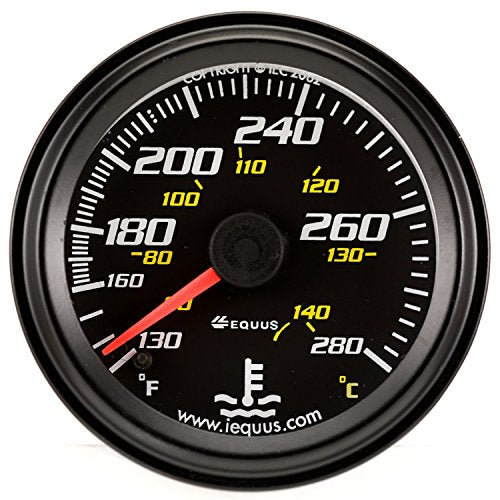 EQUUS 6242 2 Mechanical Water Temperature Gauge, Black product image