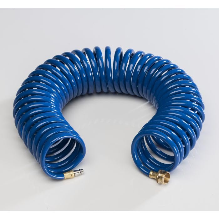 Empire Faucets Empire Faucets CRD-Coil-BLU-HS 15' Coiled Extension Hose for Quick Disconnect Valves - Outdoor Depot