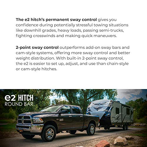 Fastway Fastway e2 2-Point Sway Control Round Bar Hitch, 94-00-0600, 6,000 Lbs Trailer Weight Rating, 600 - Outdoor Depot