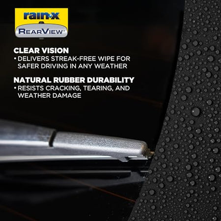 Rain-X Rain-X 850216 RearView Wiper Blade 16", OEM Replacement Rear Windshield Wiper, Interchangeable - Outdoor Depot