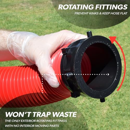 VALTERRA LLC D040112 Valterra D04-0112 EZ Coupler 5' Extension Hose , Red - view 7