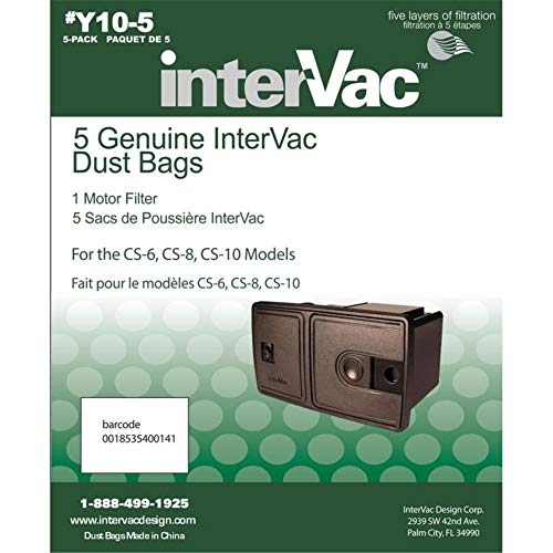 INTERVAC VAC Y10-5 Y105  DUST BAGS  CS-6 & CS-8 MODELS product image
